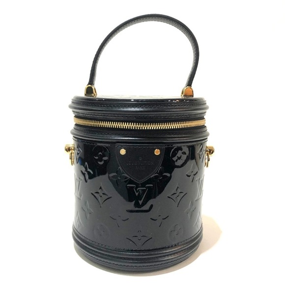 LOUIS VUITTON M53997 Monogram Vernis Cannes PM Handbag Women's Noir Black - Picture 1 of 10